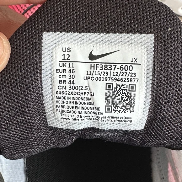 Nike Air Max Plus Mens Size12 Athletic Shoes HF3837-600 Sunset Pulse/Black /Pink - Picture 6 of 8